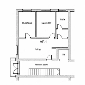 APARTAMENT 2 CAMERE | OTOPENI – I.C. BRĂTIANU NR. 6 - imagine 6