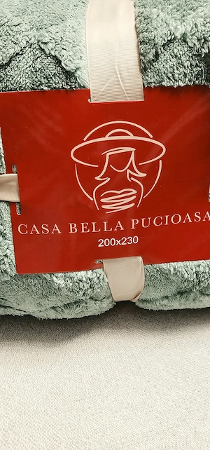 Patura Pufoasa 200x230 cm,Verde