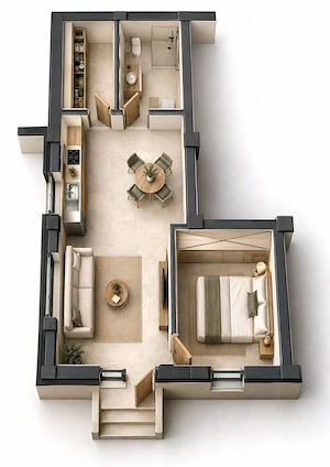Apartament cu 2 camere, parter, Mosnita Noua - imagine 5