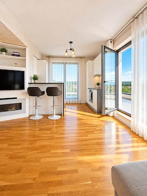 Apartament unic în Voluntari, vedere Lacul Pipera, terasă 55 mp, bloc 2019    - imagine 7