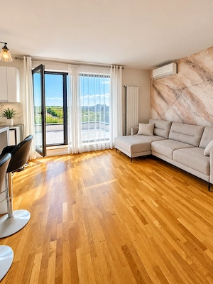 Apartament unic în Voluntari, vedere Lacul Pipera, terasă 55 mp, bloc 2019    - imagine 9