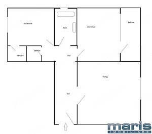 Apartament 2 camere Tudor etaj 1 mobilat si utilat. - imagine 6