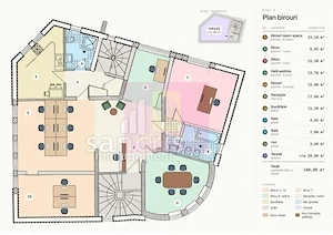 Etaj integral pentru birouri | 5 camere și terasă privată | Dorobanți - imagine 13