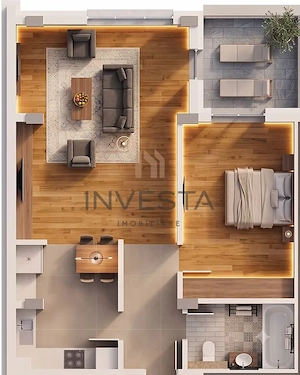 Apartament 2 camere decomandat 68 mp si terasa, bloc nou, Marasti! - imagine 5