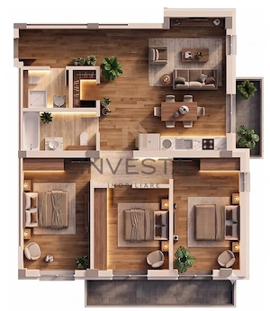 Apartament 4 camare, 96 mp utili si 2 terase, bloc nou, zona Marasti! - imagine 6