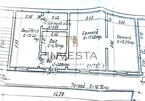 Apartament cu 2 camere cu terasa de 17 mp, tavan inalt, zona Centrala! - imagine 8