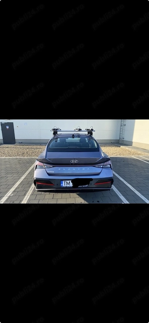Vand Elantra Highway 2024 - cutie automata + Bare tranversale THULE + 4 anvelope de Iarna din 2024. - imagine 6