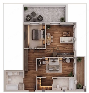 Apartament 3 camere 83 mp cu 2 terase, bloc nou, zona Marasti! - imagine 3