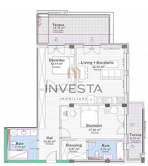 Apartament 3 camere 83 mp cu 2 terase, bloc nou, zona Marasti! - imagine 2