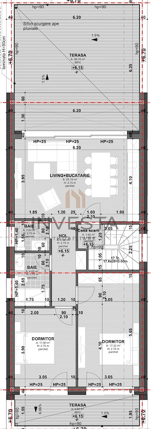 Apartament 3 camere, 67 mp utili + terase de 48mp, Andrei Muresanu - imagine 2