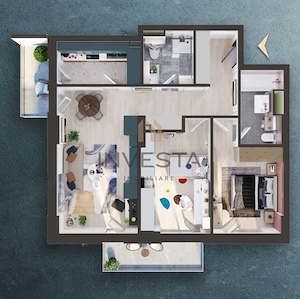 Apartament cu 3 camere 73 mp, Etajul 1, Finisat, Elite City - imagine 2