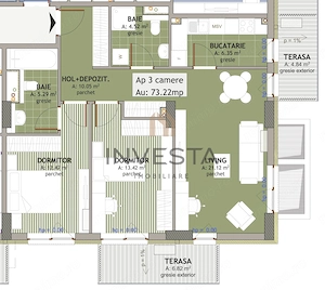 Apartament cu 3 camere in Iris - Ansamblu Exclusivist, imobil nZEB - imagine 2