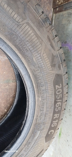 vand  set 4 anvelope Continental 205/65r16C profil 9 mm si michelin agils 3 noi 215/65 R 16C - imagine 3
