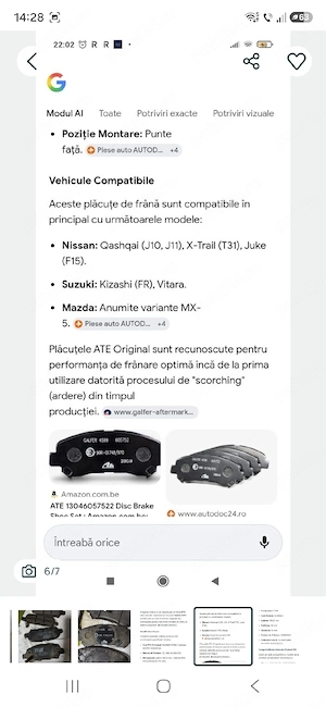 Set placute TRW spate si ATE fata Nissan Qashqai - imagine 2