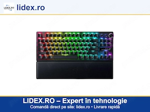 Tastatura mecanica Razer Huntsman V3 Pro Tenkeyless , iluminare RazerChroma RGB, US layout, Negru
