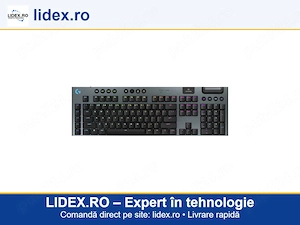 Tastatura Mecanica Gaming Logitech G915 X LIGHTSPEED, Tactile, Low-Profile, Wireless, Negru
