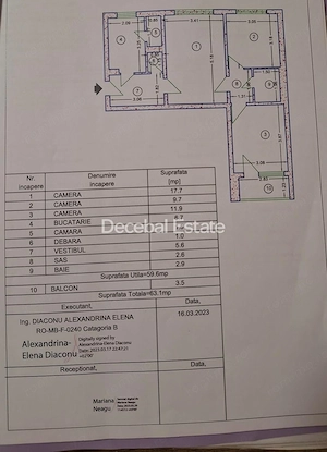 Metrou 1 Decembrie La 3 Minute !  - Apartament 3 camere etaj 2/4 63mp - imagine 13