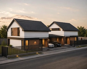Duplex 4 camere despartit prin carport - Asfalt - Mosnita  - imagine 7