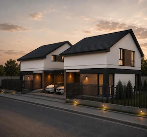 Duplex 4 camere despartit prin carport - Asfalt - Mosnita  - imagine 5