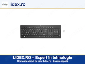 Tastatura wireless HP 230, dongle USB 2,4GHz, design elegant, taste chiclet, autonomie max. 16 luni,