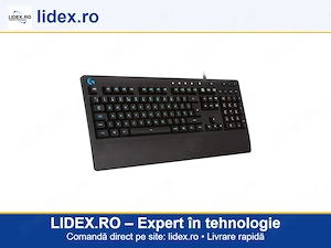 Tastatura Gaming Logitech G213 Prodigy, RGB LED, USB, Layout UK, Black
