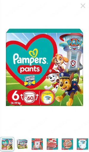 Pampers scutec chiloțel,nr 6 