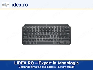Tastatura iluminata Logitech MX Keys Mini, Wireless, layout US INTL, Negru