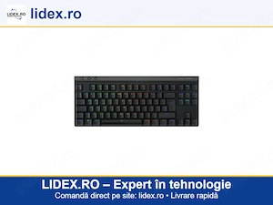 Tastatura Mecanica Gaming Logitech G515 TKL, Ultraslin, Lightspeed, Wireless&Bluetooth, Negru
