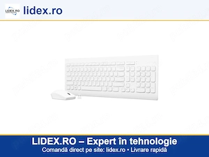 Kit tastatura si mouse Lenovo 510, US layout, Alb