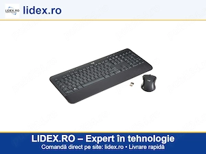 Kit tastatura si mouse Logitech MK545 Advanced, Wireless, Negru