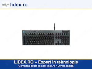 Tastatura Mecanica Gaming Logitech G915 X, USB, Tactile, Low Profile, Negru