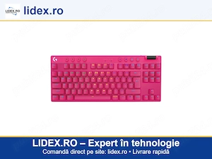 Tastatura Gaming Logitech G PRO X TKL Lightspeed, Magenta