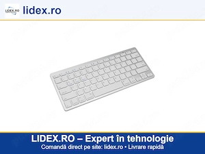 Tastatura, bluetooth, alba, ZUTECH ELEMP GROUP