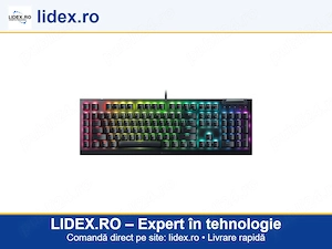 Tastatura mecanica gaming BlackWidow V4 X (Yellow Switch), layout US, taste ABS, layout US, cu 6 but