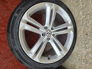 Set Jante Originale Volkswagen R19 (Model Savannah) cu Anvelope All Season - imagine 5