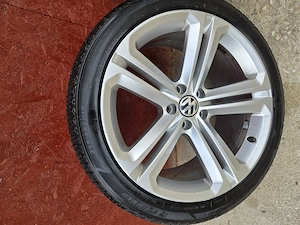 Set Jante Originale Volkswagen R19 (Model Savannah) cu Anvelope All Season - imagine 3