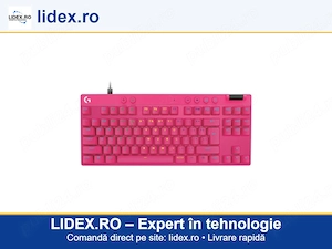 Tastatura mecanica gaming Logitech PRO X TKL RAPID, switch-uri analog, multipoint action, lightsync 