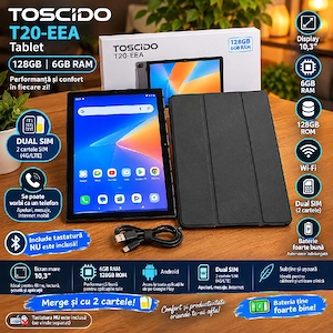 Tableta Toschido T20-EEA Impecabila ca Nou 128GB 6GB Ram Dual Sim
