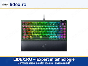 Tastatura Gaming Razer BLACKWIDOW V4 75% Multicolor, Mecanica, RGB, Switch-uri Tactile Orange