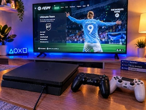 PlayStation 4 Slim 1 TB Impecabil ca Nou Cu Jocuri si 2 Controllere Trimit Schimb Predau Pret fix