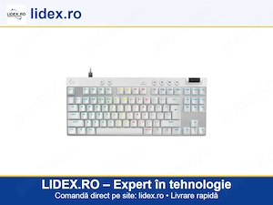Tastatura mecanica gaming Logitech PRO X TKL RAPID, switch-uri analog, multipoint action, lightsync 