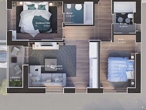 Apartament Otopeni Bloc nou, mobilat integral, loc de parcare, inchiriere minim 1 an cu contract - imagine 3