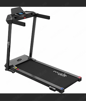 Banda de alergat MYRIA Fit MY7290, viteza maxima 12km h, greutate suportata 100kg, negru