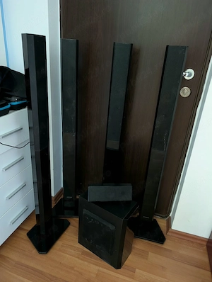 Vând set boxe pasive cu subwoofer Samsung Home Cinema 5.1 HT-H5550   1000 W