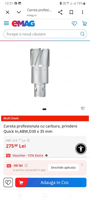 Vand carote gaurit metal pret bun tel   diferite dimensiuni 20 mm 22 mm 30 mm etc 