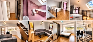 Inchiriez apartament 3 camere, 103mp, 2 niveluri, 2 bai, parcare privata pentru 2 masini   Floresti