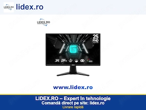 Monitor Gaming LED, MSI G255F IPS, 24.5" Full HD, 180 Hz, Display Port & 2 HDMI, 1 ms, True Color, N