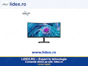 Monitor Curbat LED VA Philips 346E2CUAE 00 34'', UWQHD (3440x1440), 100Hz, 1ms MPRT (4ms GtG), AMD F