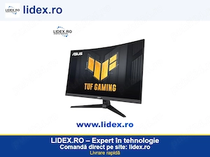 Monitor Gaming ASUS TUF Gaming VG27WQ3B, 27", QHD (2560 1440), Fast VA Curved 1500R, 180Hz, 1ms (GTG
