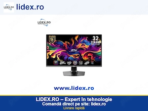 Monitor Gaming MSI MPG 321URX QD-OLED 31.5", UHD (3840x2160), 240Hz, 0.03ms (GtG), G-Sync Compatible